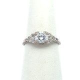 Vintage 14KT White Gold .88CT Diamond Ring - KFK, Inc.