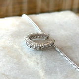Vintage 14KT White Gold Diamond Horseshoe Pendant Necklace - KFK, Inc.