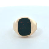 Vintage 14KT Yellow Gold Bloodstone Signet Ring - KFK, Inc.