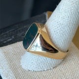 Vintage 14KT Yellow Gold Bloodstone Signet Ring - KFK, Inc.