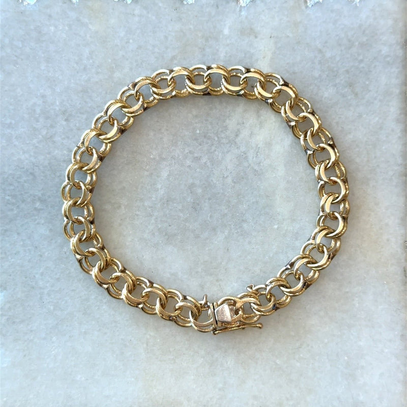 Vintage 14KT Yellow Gold Charm Bracelet - KFK, Inc.