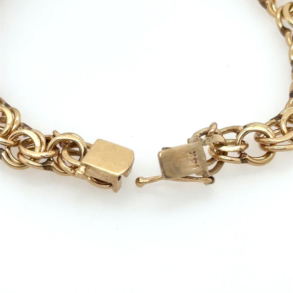 Vintage 14KT Yellow Gold Charm Bracelet - KFK, Inc.