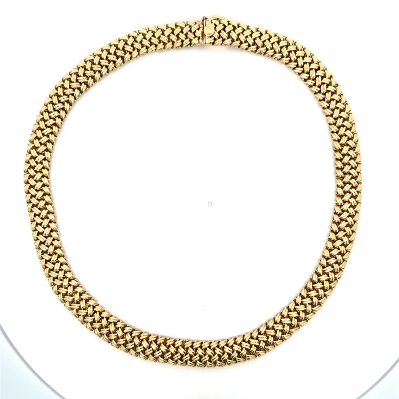 Vintage 14KT Yellow Gold Collar Necklace - KFK, Inc.