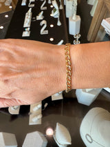 Vintage 14KT Yellow Gold Curb Chain Bracelet - KFK, Inc.