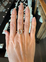 Vintage 14KT Yellow Gold Diamond Horseshoe Ring - KFK, Inc.