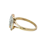 Vintage 14KT Yellow Gold Diamond Horseshoe Ring - KFK, Inc.