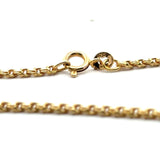 Vintage 14KT Yellow Gold Flat Link Chain, 20 Inches - KFK, Inc.