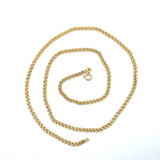 Vintage 14KT Yellow Gold Flat Link Chain, 20 Inches - KFK, Inc.
