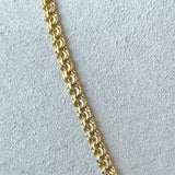 Vintage 14KT Yellow Gold Flat Link Chain, 20 Inches - KFK, Inc.