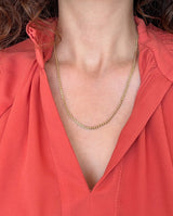 Vintage 14KT Yellow Gold Flat Link Chain, 20 Inches - KFK, Inc.