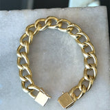 Vintage 14KT Yellow Gold Oval Link Bracelet - KFK, Inc.