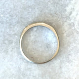 Vintage 18K White Gold Band with .12CT Diamonds - KFK, Inc.