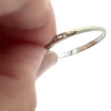 Vintage 18K White Gold Band with .12CT Diamonds - KFK, Inc.