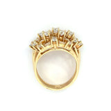 Vintage 18KT Yellow Gold Diamond Dome Cocktail Ring - KFK, Inc.