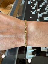 Vintage 18KT Yellow Gold Love Knot Bracelet - KFK, Inc.