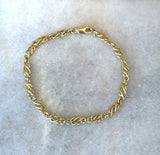 Vintage 18KT Yellow Gold Love Knot Bracelet - KFK, Inc.