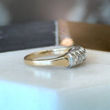 Vintage 1930's 14KT Gold Old Mine - Cut Diamond Band - KFK, Inc.