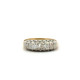 Vintage 1930's 14KT Gold Old Mine - Cut Diamond Band - KFK, Inc.