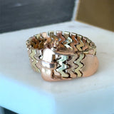 Vintage 1930's Retro 14K Gold Flexible Buckle Ring - KFK, Inc.