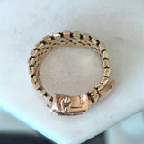 Vintage 1930's Retro 14K Gold Flexible Buckle Ring - KFK, Inc.