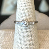 Vintage 1950's .71CT Platinum Diamond Ring - KFK, Inc.