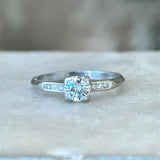 Vintage 1950's .71CT Platinum Diamond Ring - KFK, Inc.