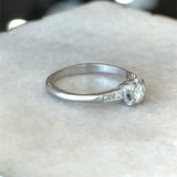 Vintage 1950's .71CT Platinum Diamond Ring - KFK, Inc.