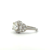 Vintage 1950's Platinum 2.59CT Diamond RIng - KFK, Inc.