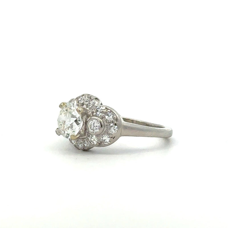 Vintage 1950's Platinum 2.59CT Diamond RIng - KFK, Inc.