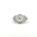 Vintage 1950's Platinum 2.59CT Diamond RIng - KFK, Inc.