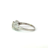 Vintage Engagement Ring 1.04CT diamond ring from the 1950s in a Platinum mounting KFK Jewelers Los Angeles
