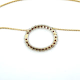 Vintage Bohemian Garnet Eternity Pendant Necklace - KFK, Inc.