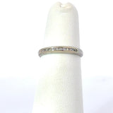 Vintage 1920's Channel - Set Diamond Platinum Band, Size 4 - KFK Jewelers Los Angeles