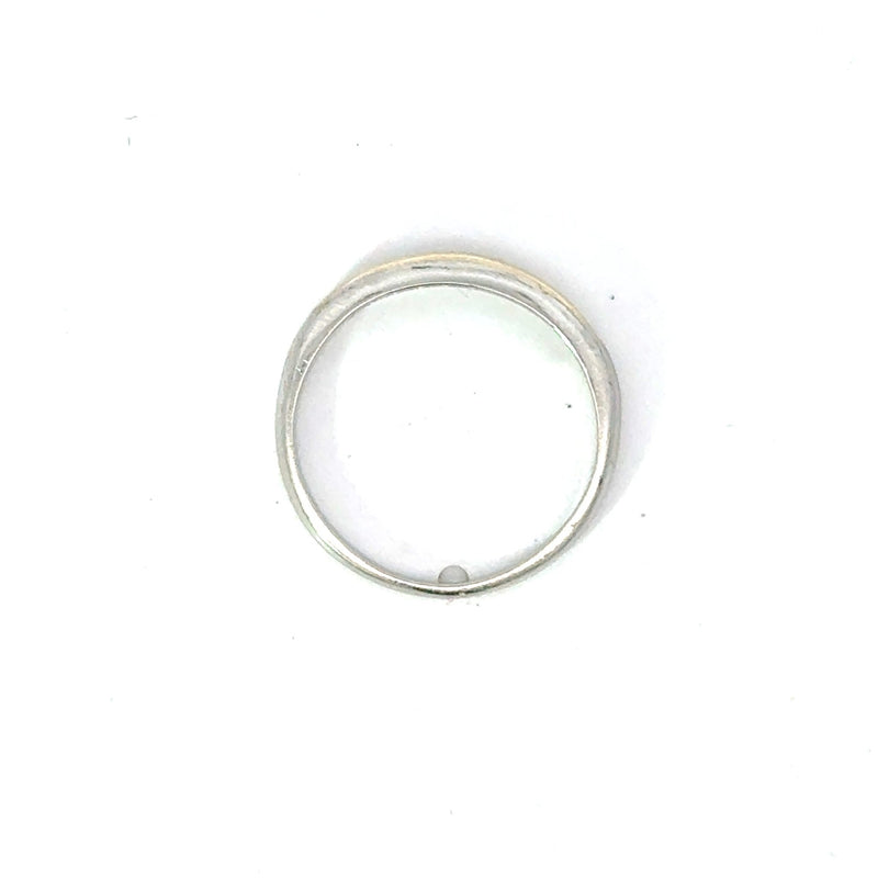 Vintage 1920's Channel - Set Diamond Platinum Band, Size 4 - KFK Jewelers Los Angeles
