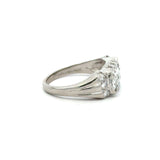 Vintage Platinum 1.05CT Round and Baguette Diamond Ring - KFK, Inc.