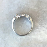 Vintage Platinum 1.05CT Round and Baguette Diamond Ring - KFK, Inc.