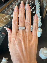 Vintage Platinum 1.05CT Round and Baguette Diamond Ring - KFK, Inc.