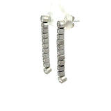 Vintage Platinum Diamond Drop Earrings - KFK, Inc.