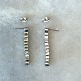 Vintage Platinum Diamond Drop Earrings - KFK, Inc.