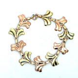 Vintage Tiffany & Co. 14KT Yellow and Rose Gold Leaf Petal Bracelet - KFK, Inc.