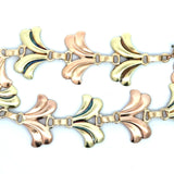 Vintage Tiffany & Co. 14KT Yellow and Rose Gold Leaf Petal Bracelet - KFK, Inc.