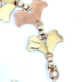 Vintage Tiffany & Co. 14KT Yellow and Rose Gold Leaf Petal Bracelet - KFK, Inc.