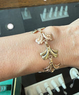 Vintage Tiffany & Co. 14KT Yellow and Rose Gold Leaf Petal Bracelet - KFK, Inc.
