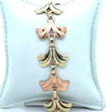 Vintage Tiffany & Co. 14KT Yellow and Rose Gold Leaf Petal Bracelet - KFK, Inc.
