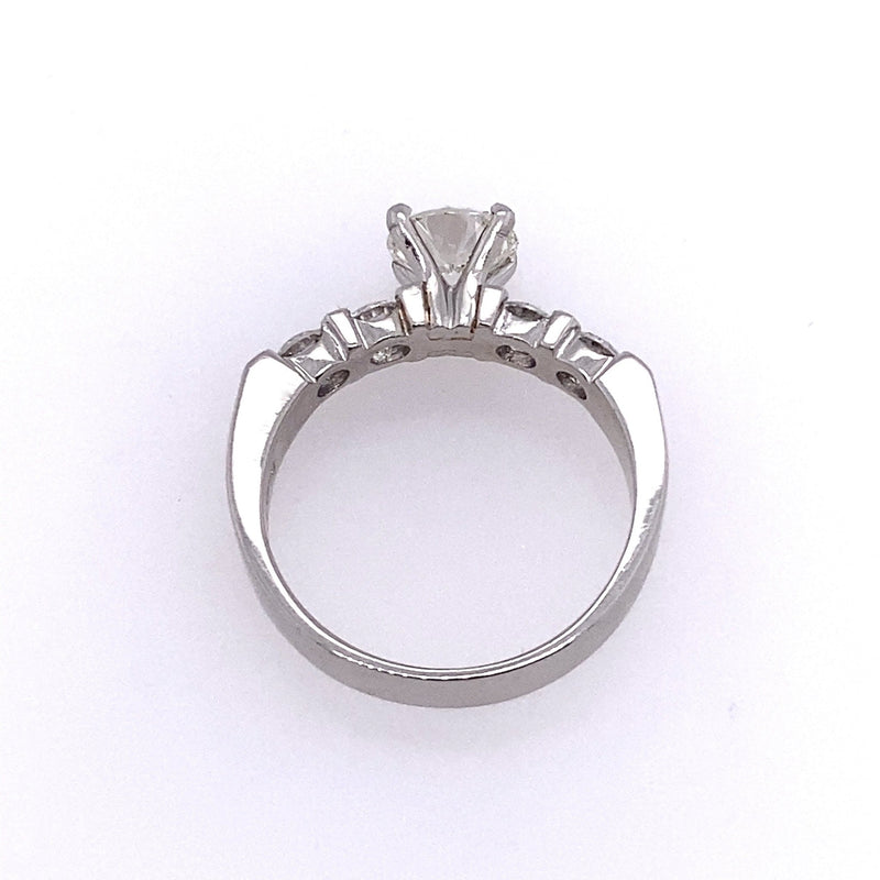 1.06CT Round Diamond Platinum Engagement Ring - KFKJewelers