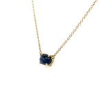1.2CT Cabochon Blue Sapphire Necklace - KFKJewelers