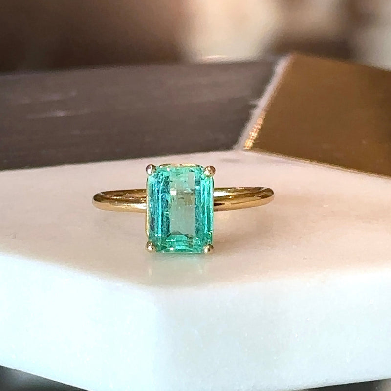 2.28CT Columbian Emerald Ring - KFK, Inc.