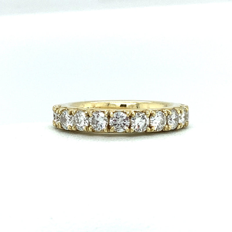 2.64CT Diamond 18KT Yellow Gold Eternity Band - KFKJewelers