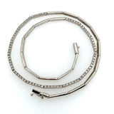 2CT Diamond 18KT White Gold Link Necklace - KFKJewelers
