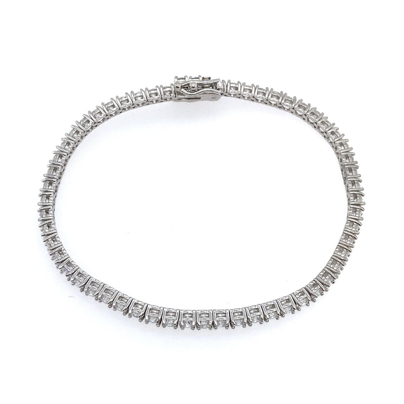 SI1 Natural 5ct Diamond Tennis Bracelet Chevron Link 14k White Gold US –  DeeJay Jewelers